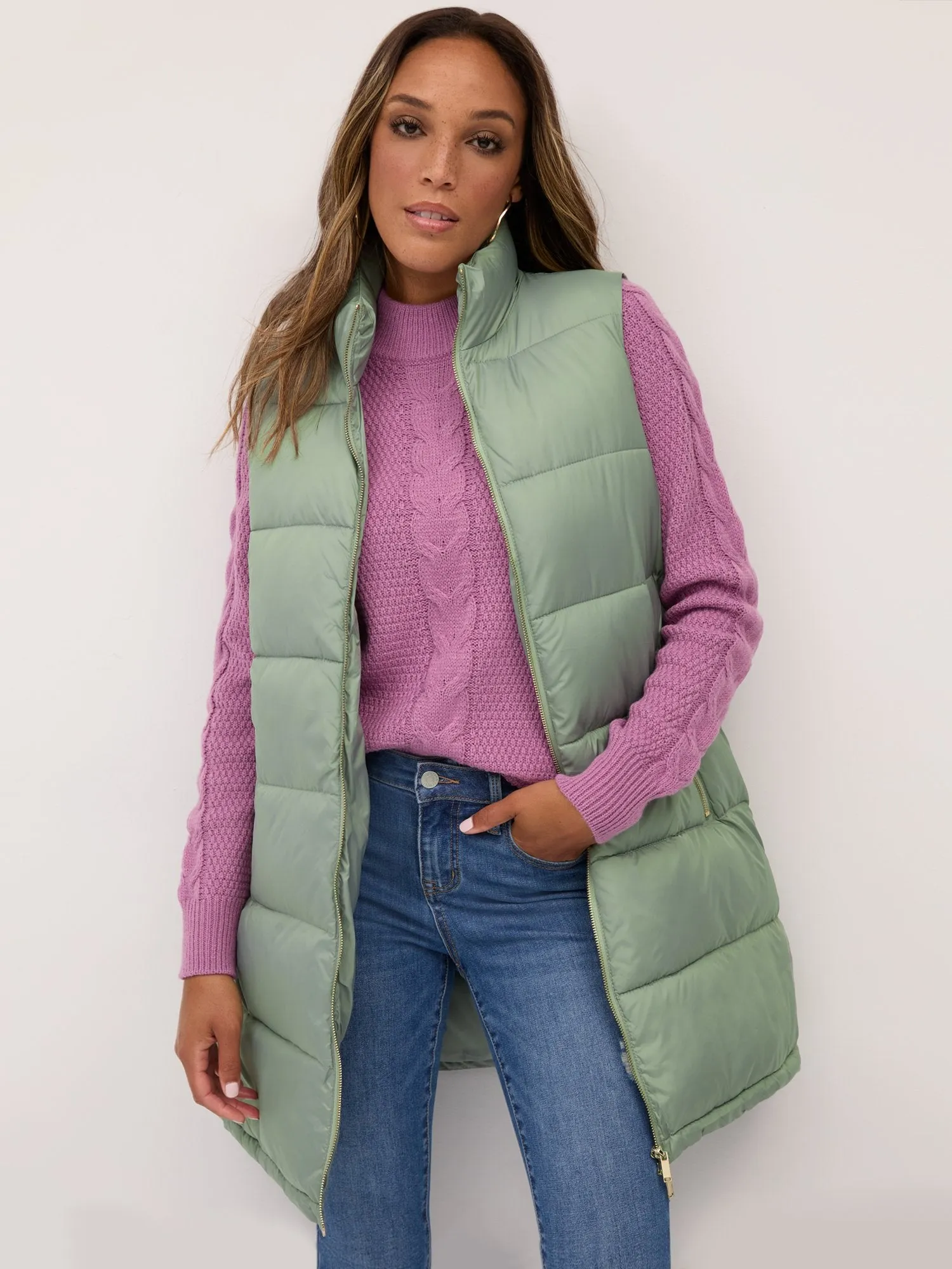 Long Puffer Vest - Ultra-Puff Collection