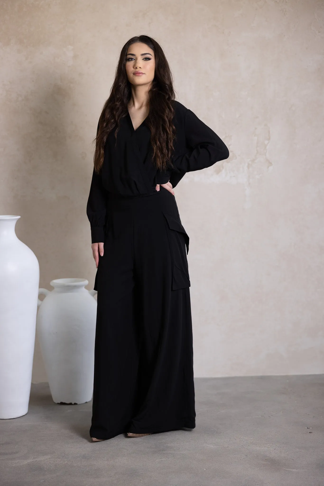 Lydia Pocket Wide Leg Pants