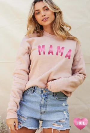 MAMA Foil Graphic Sweatshirt