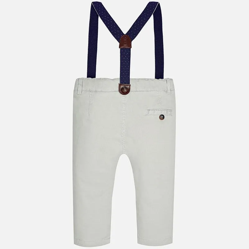 Mayoral Chino Suspender Pants