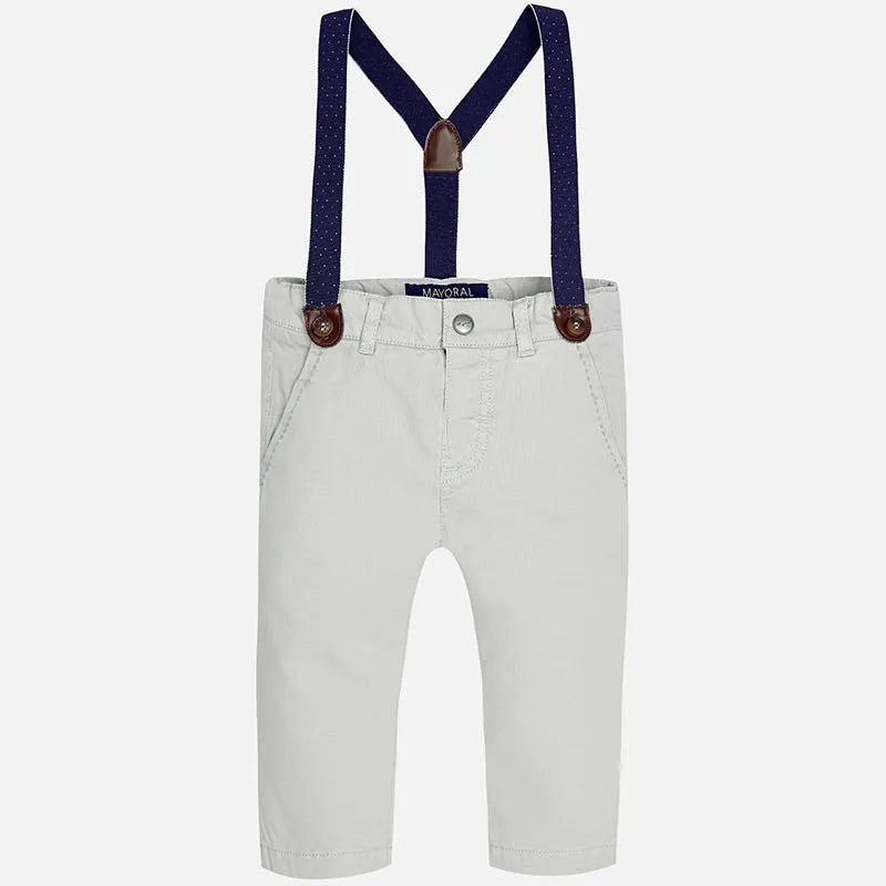 Mayoral Chino Suspender Pants