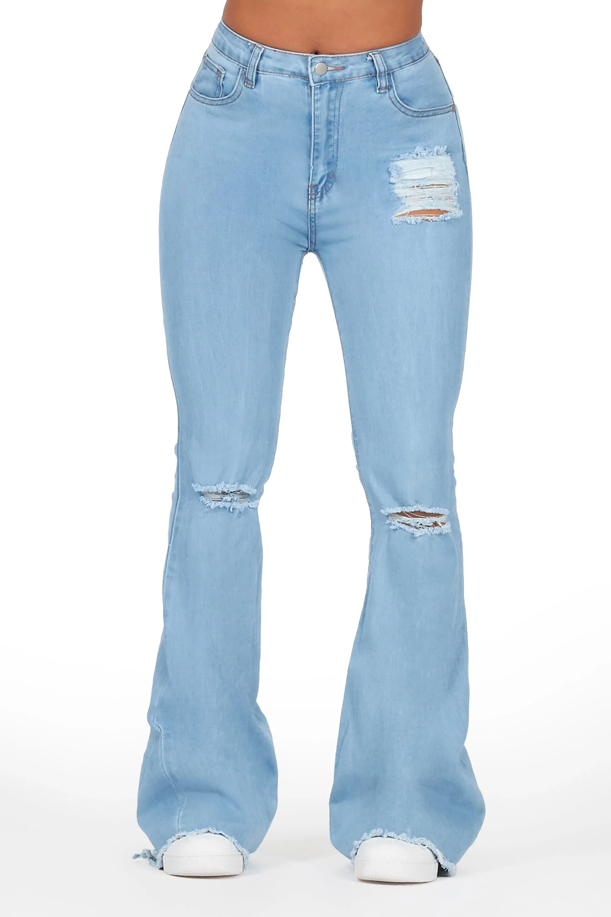 Neeya Light Wash Flare Jean