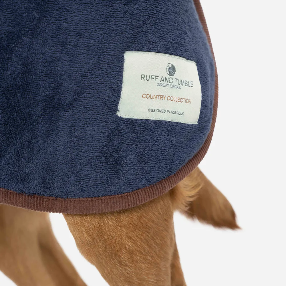 NEW Country Dog Drying Coat - French Navy