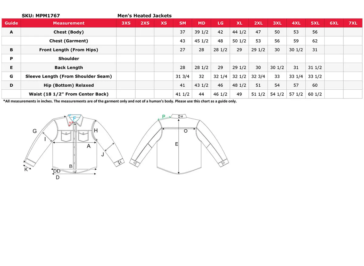 Nexgen Heat MPM1767SET Men's Black 'Heated' Soft Shell Hooded Zipper Front Jacket with Detachable Hood w/ Battery