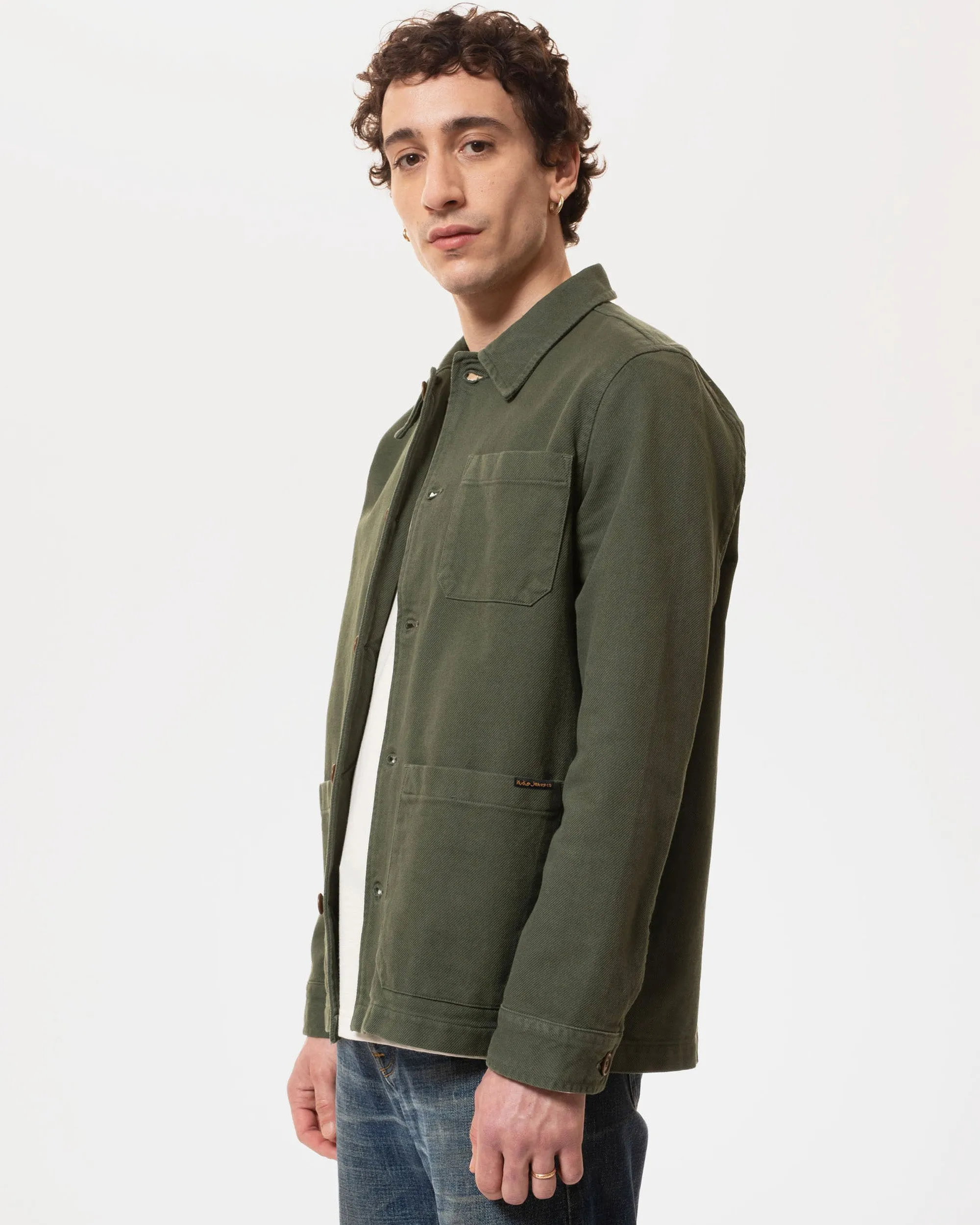 Nudie Jeans Barney Worker Jacket - Olive