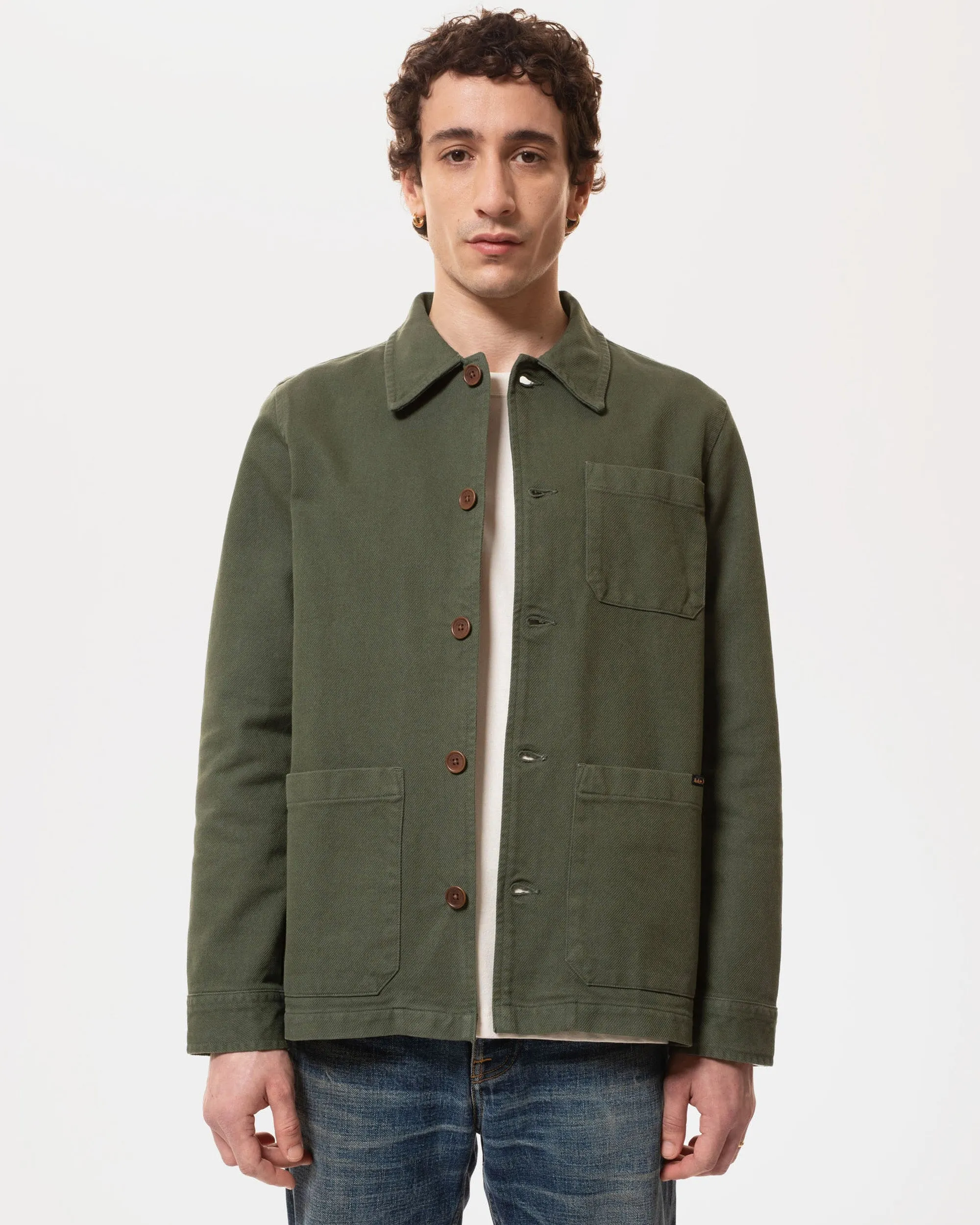 Nudie Jeans Barney Worker Jacket - Olive