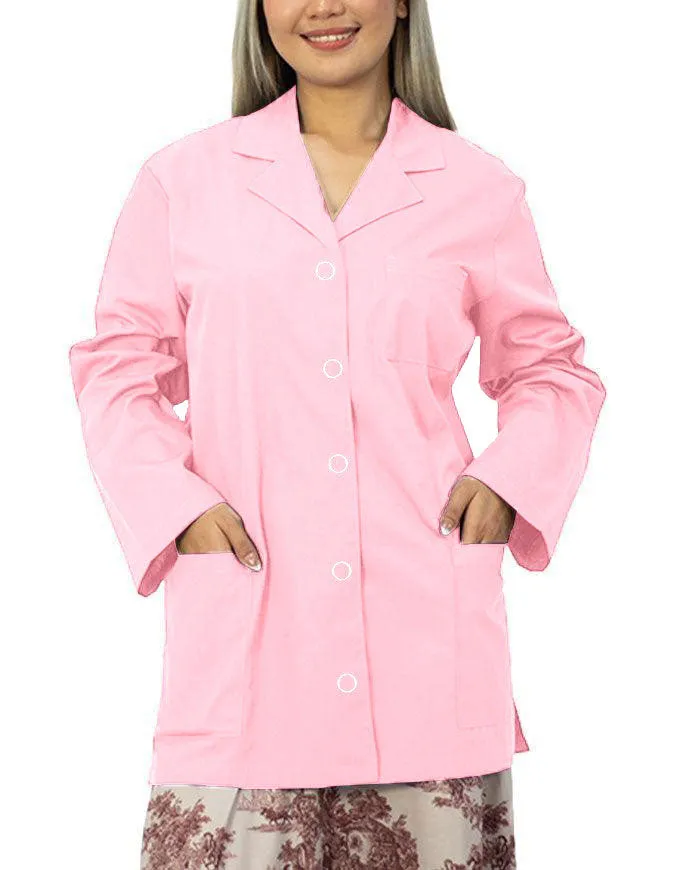 Panda Uniform Women's 32 Inch Snap Front Lab coat