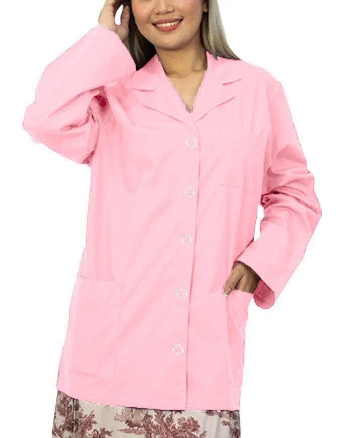 Panda Uniform Women's 32 Inch Snap Front Lab coat