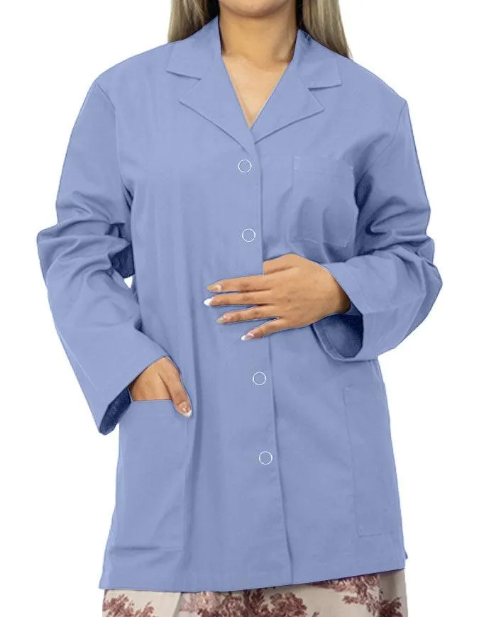 Panda Uniform Women's 32 Inch Snap Front Lab coat