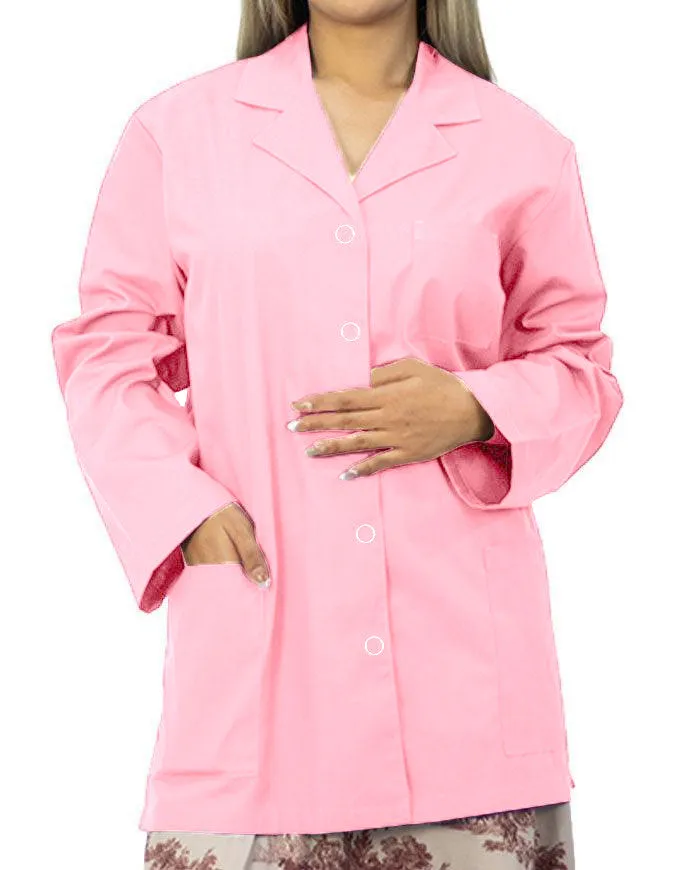 Panda Uniform Women's 32 Inch Snap Front Lab coat