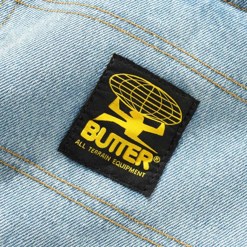 Patch Pocket Faded Light Blue Denim Jeans Butter Goods