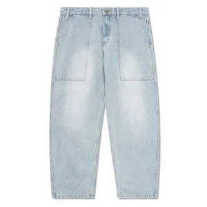 Patch Pocket Faded Light Blue Denim Jeans Butter Goods