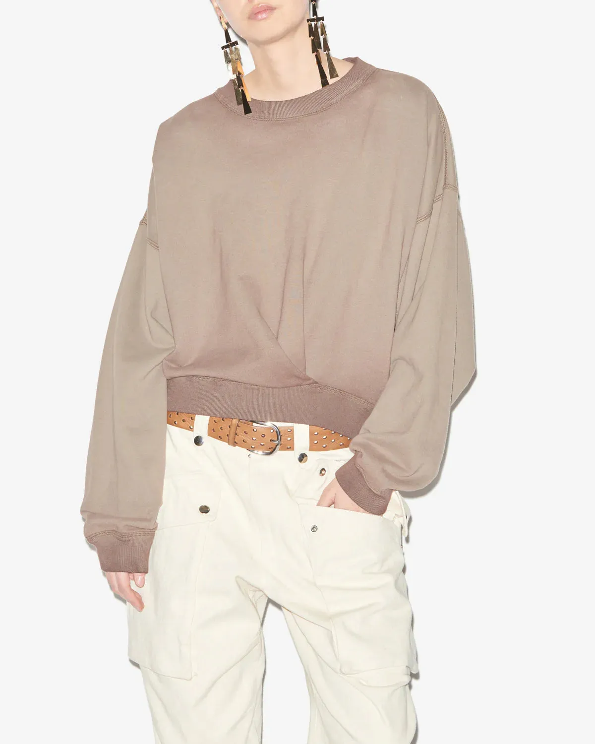 Paulia Sweatshirt in Khaki