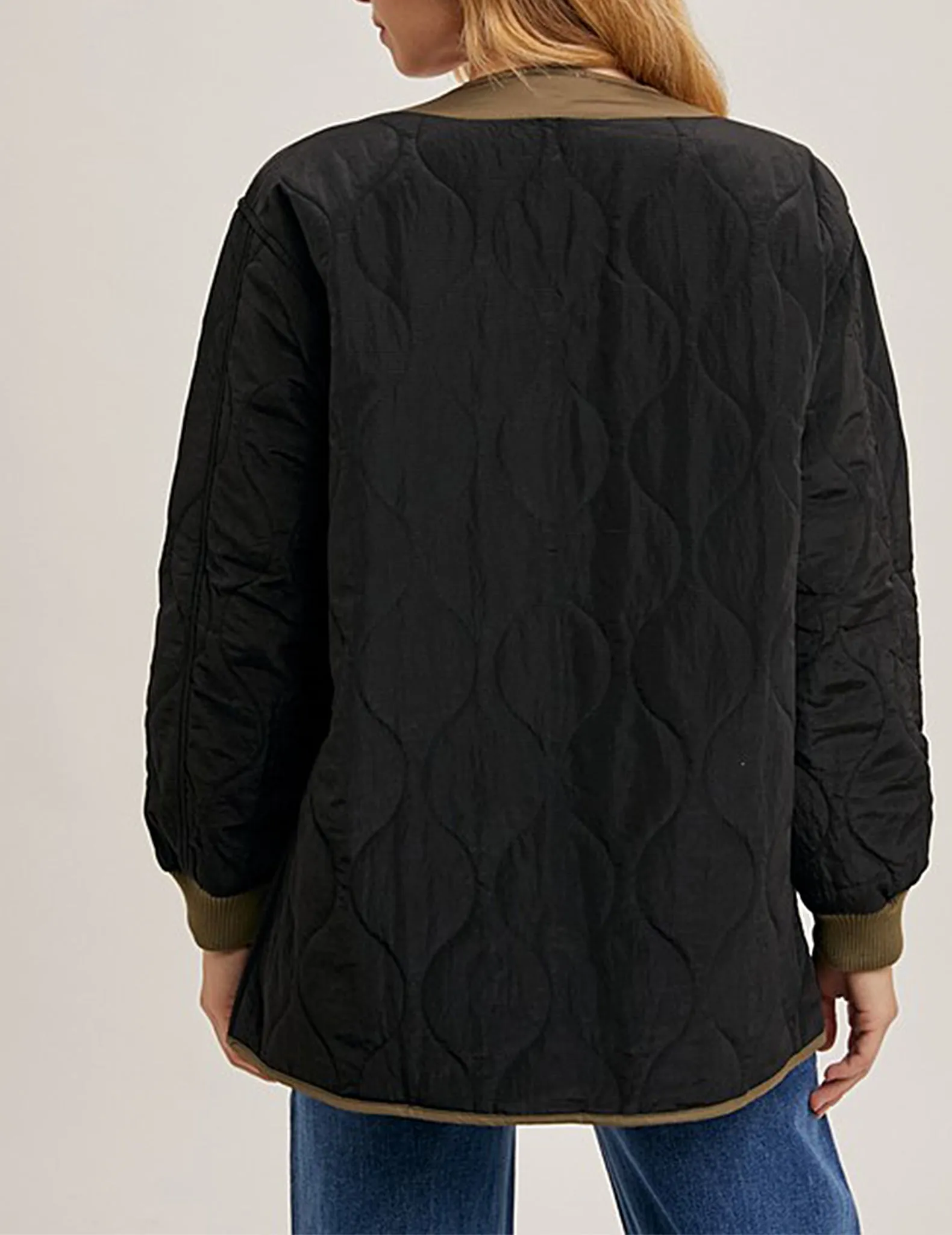 Quebec Quilted Button Front Jacket