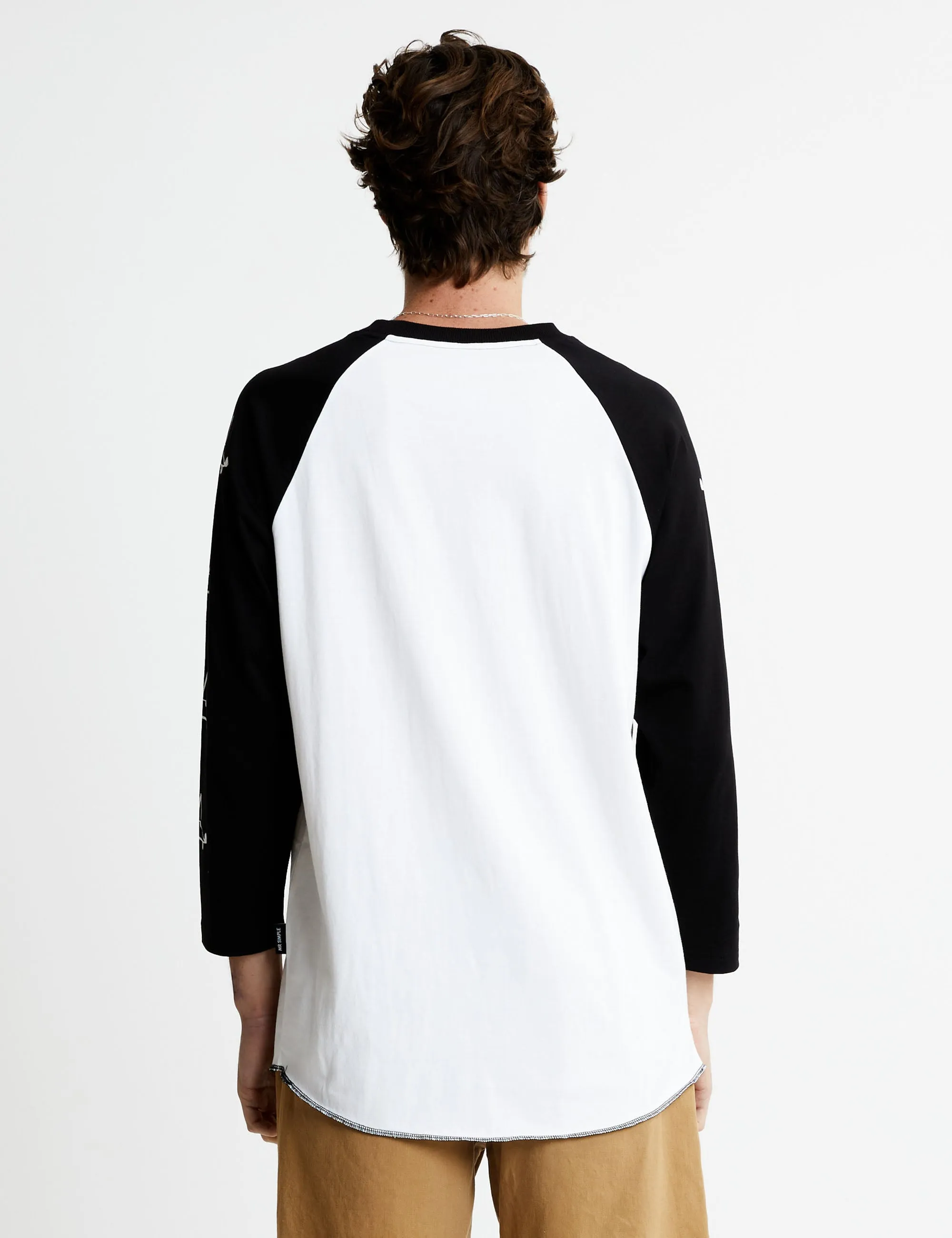 Rat Stack 3/4 Raglan - White/Black