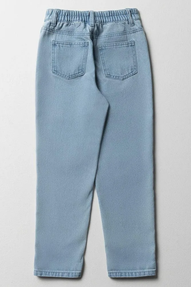 Ripped Denim Jeans Light Blue