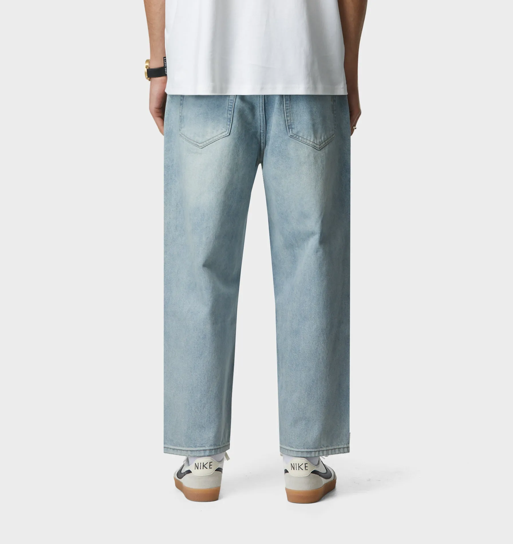 Samson Cropped Denim - Light Vintage Blue