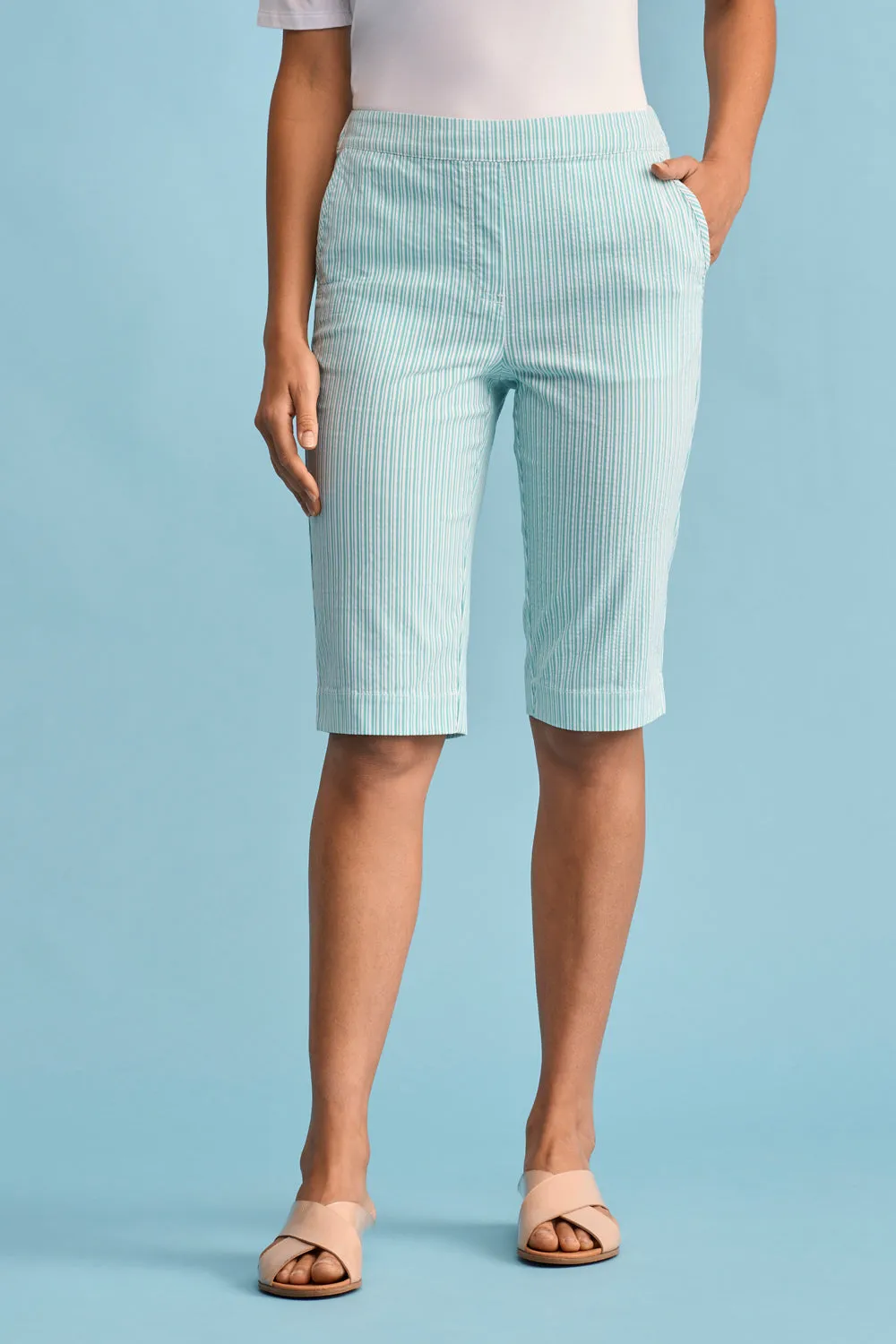 Seersucker Stripe Short