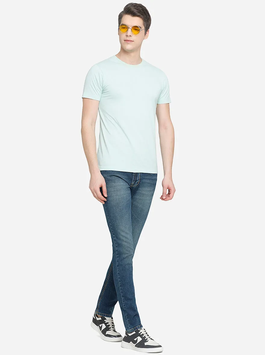 Shadow Blue Washed Slim Fit Jeans | JadeBlue