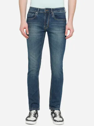 Shadow Blue Washed Slim Fit Jeans | JadeBlue