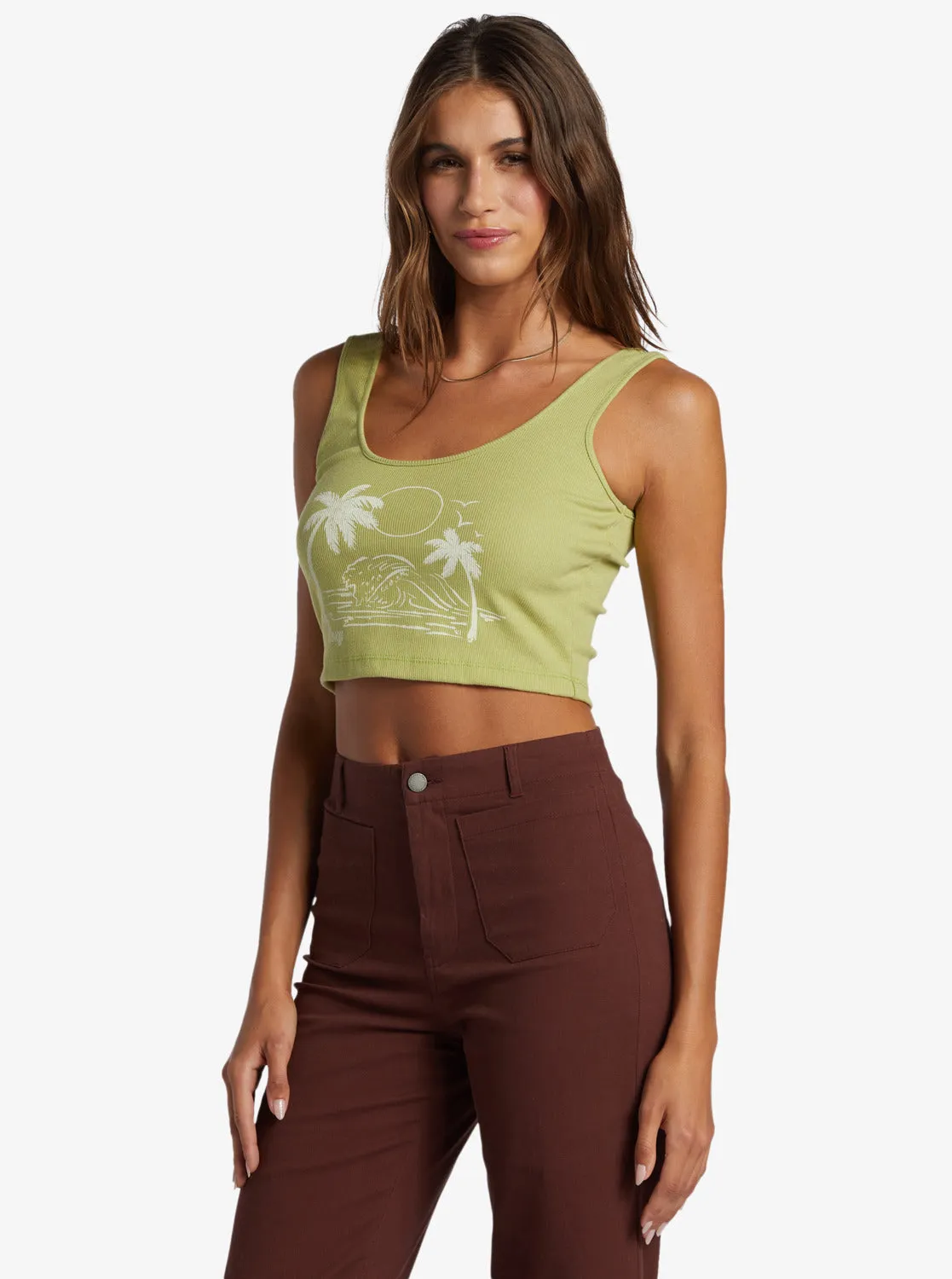 Simple Surf Tank Top - Fern