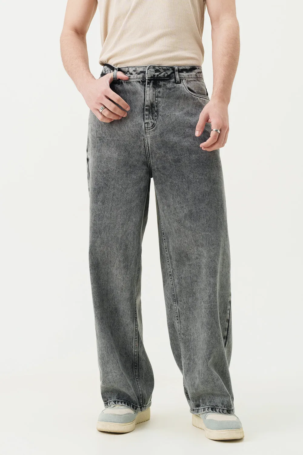 Smokey Specter Men's Wide Leg Jeans