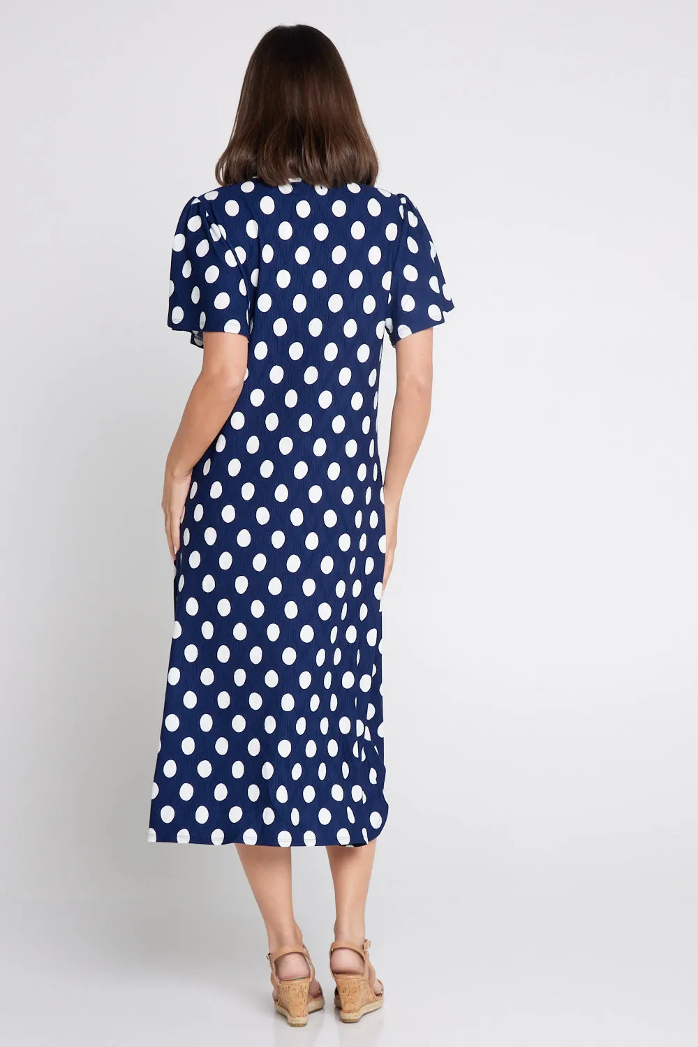 Spotina Dress - Navy/White Spot