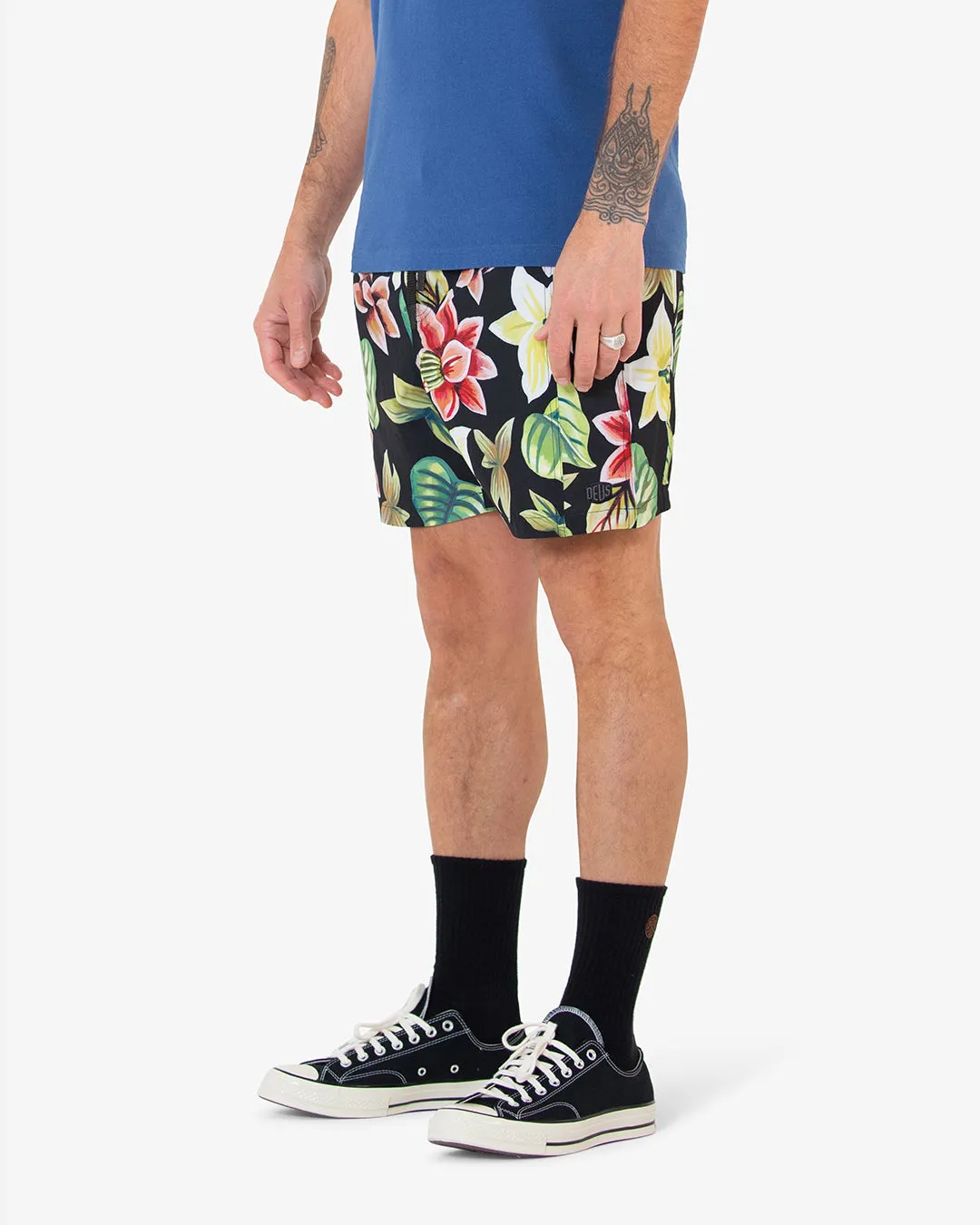 STEP OFF BOARDSHORT - BLACK