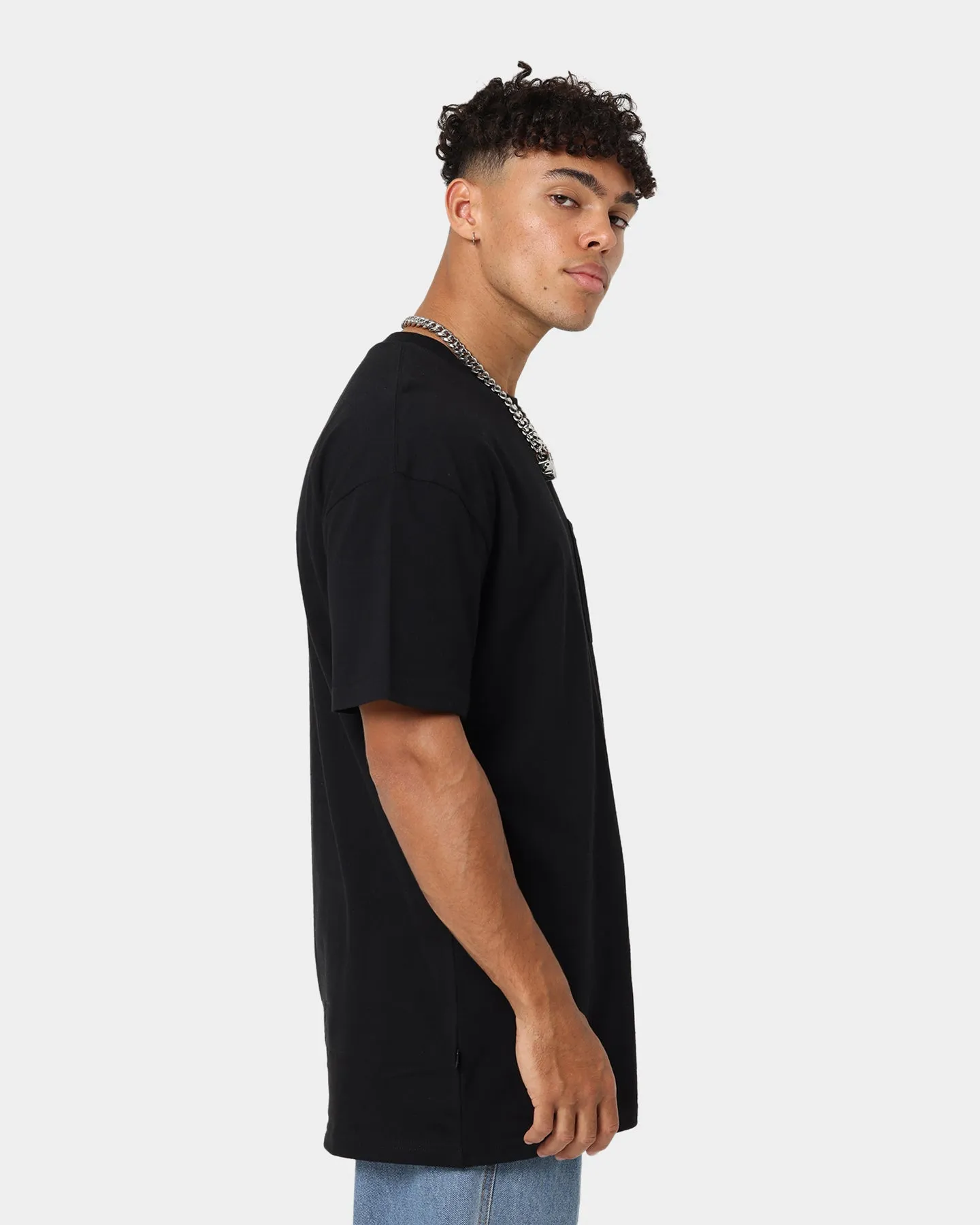 Stussy Stock Label Heavyweight T-Shirt Black