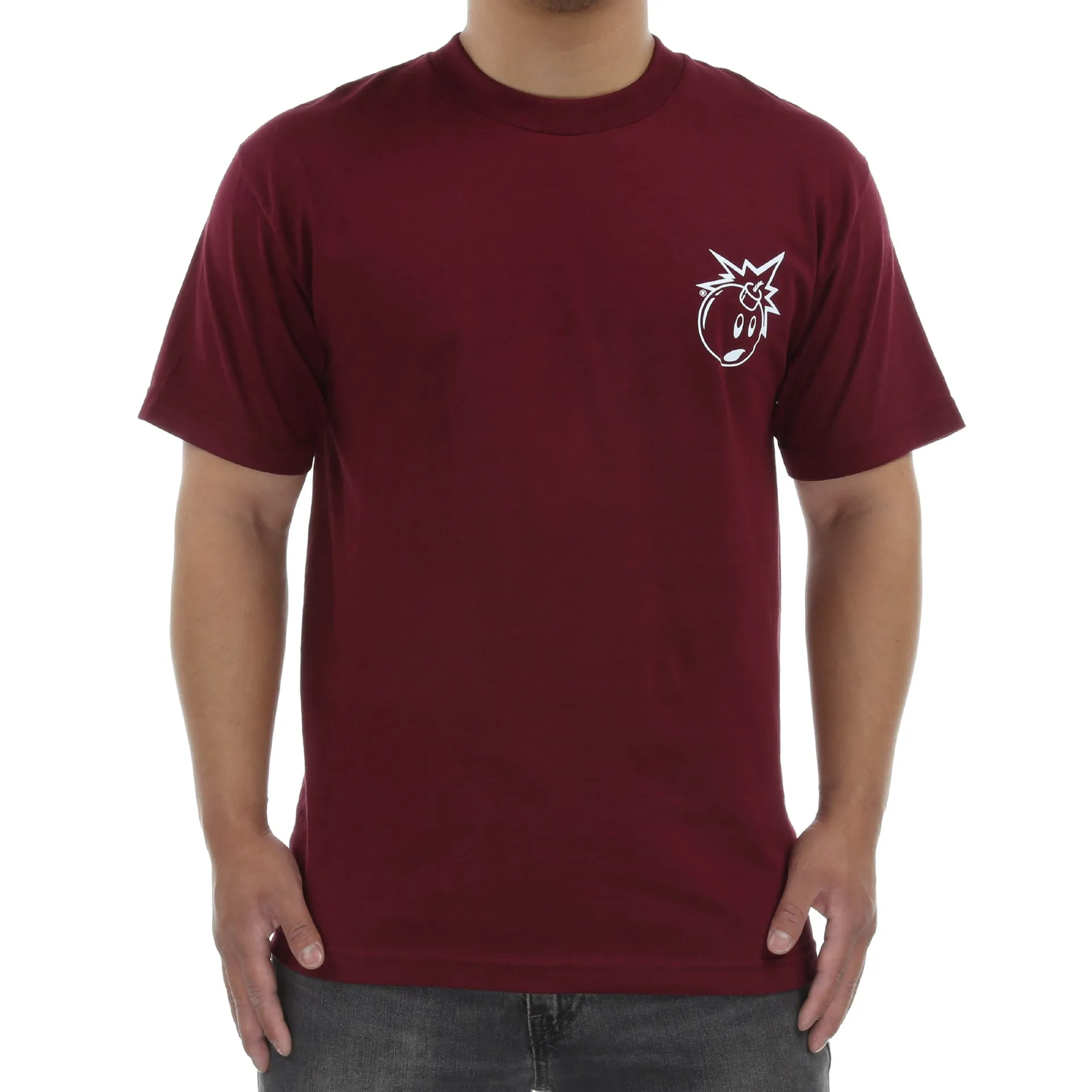 The Hundreds Forever Simple Adam Tee - Burgundy