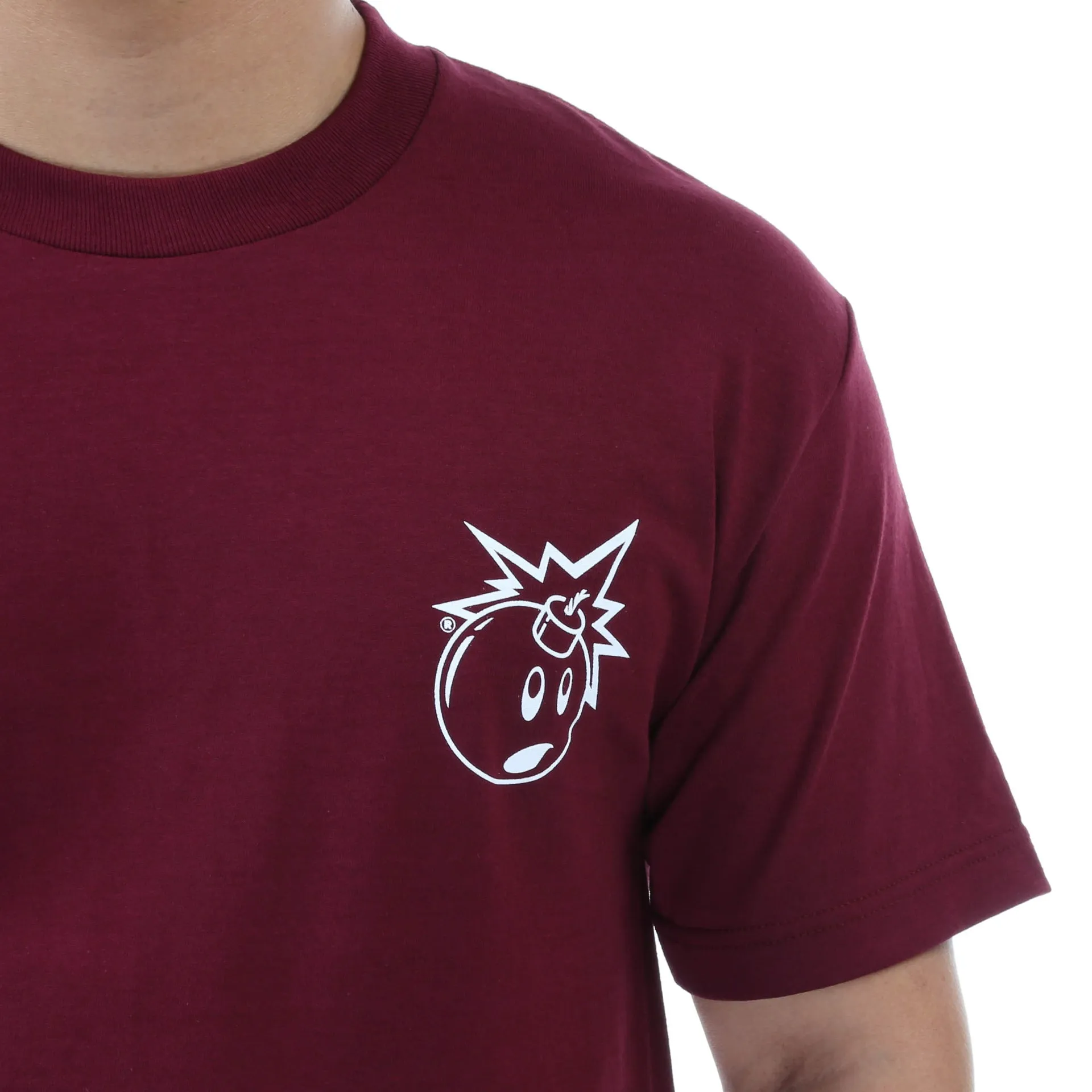 The Hundreds Forever Simple Adam Tee - Burgundy