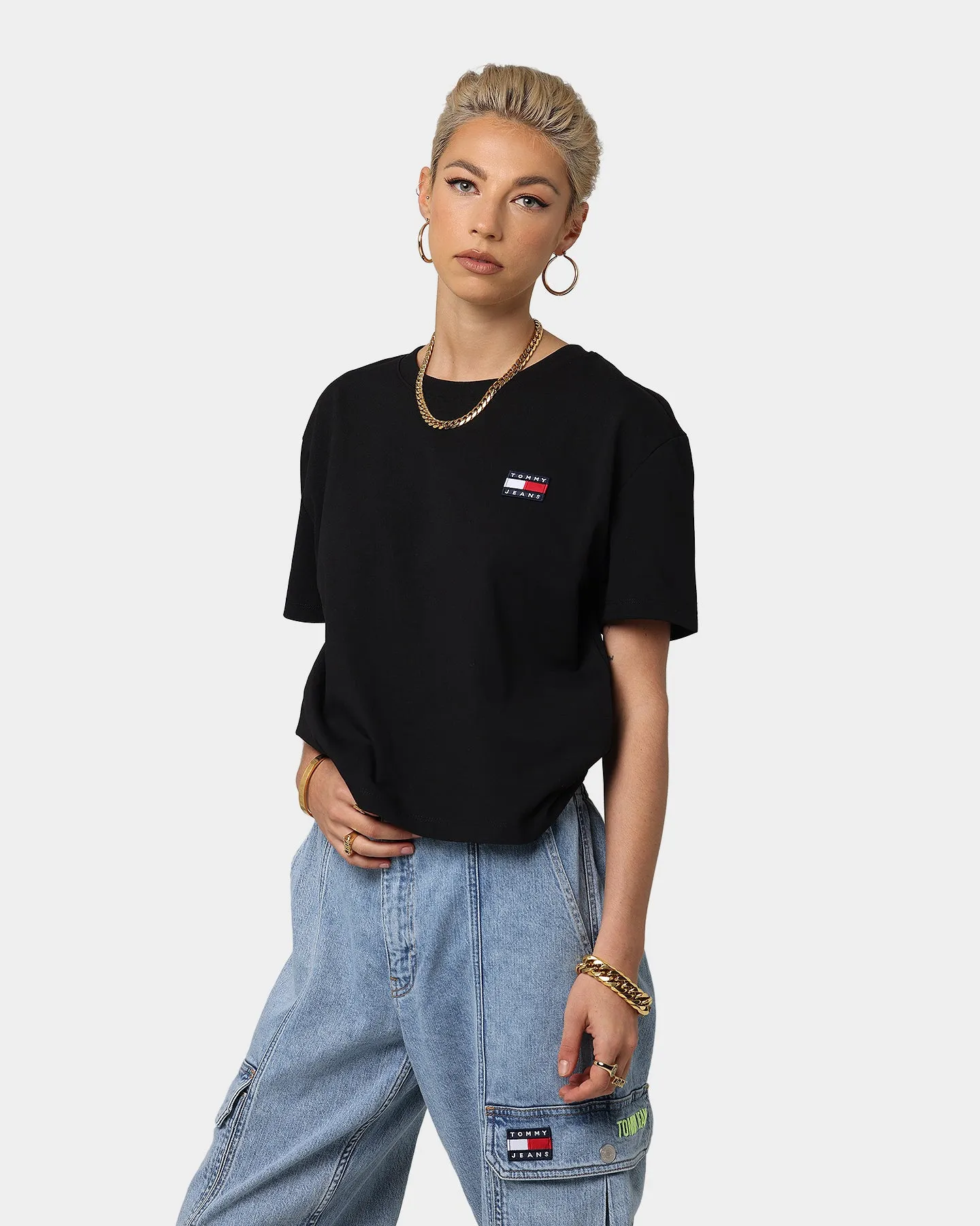 Tommy Jeans Women's Tommy Badge T-Shirt Black