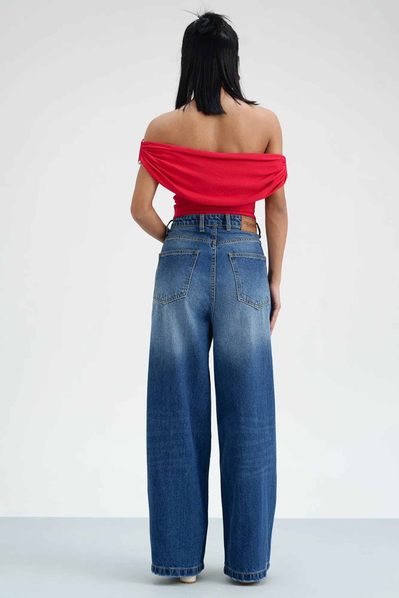 Topaz Twist Wide Cropped Jeans