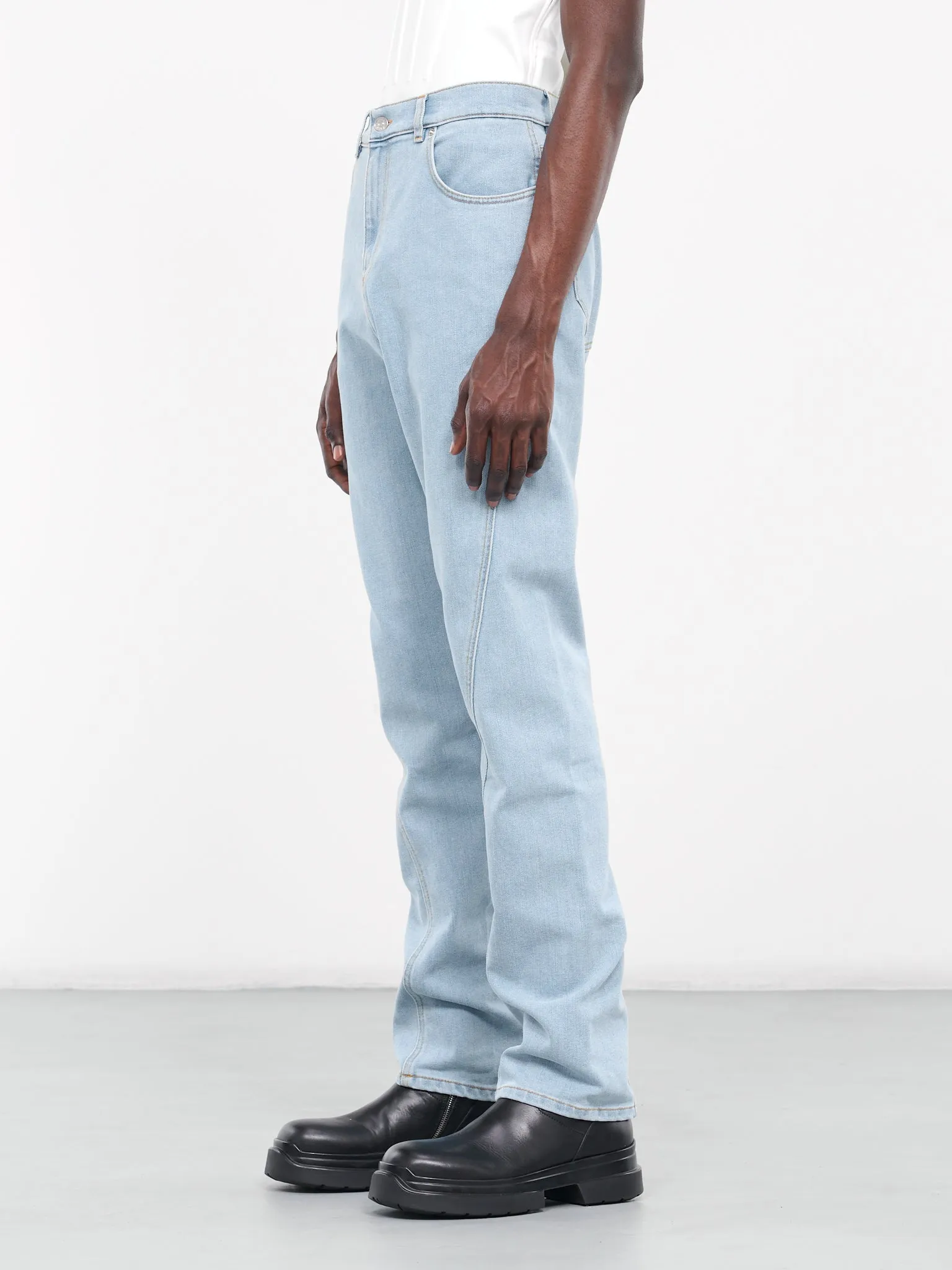 Twisted Seam Denim Jeans (24P6PA0429211-2905-LIGHT-BLUE)