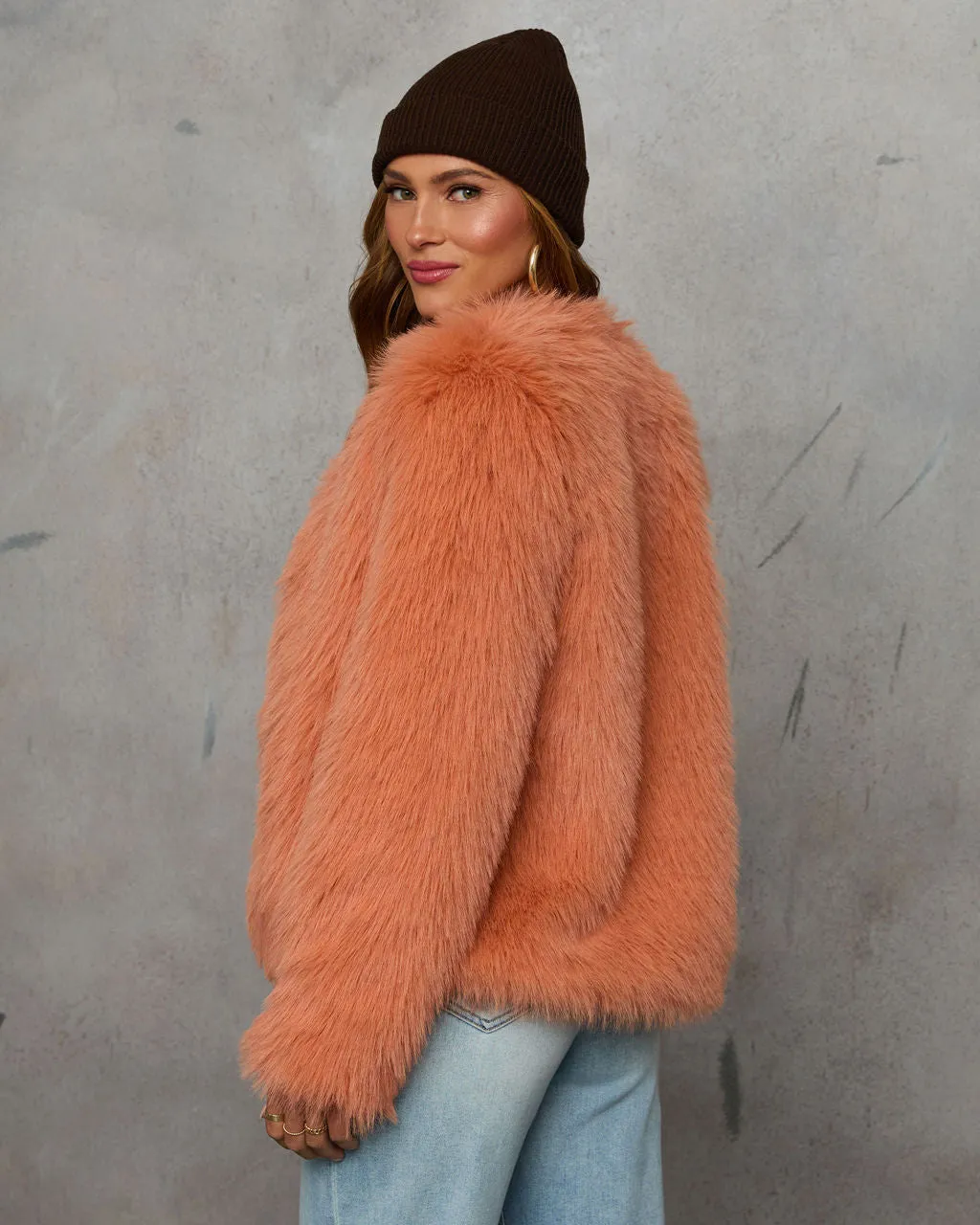 Warm Gather Faux Fur Coat