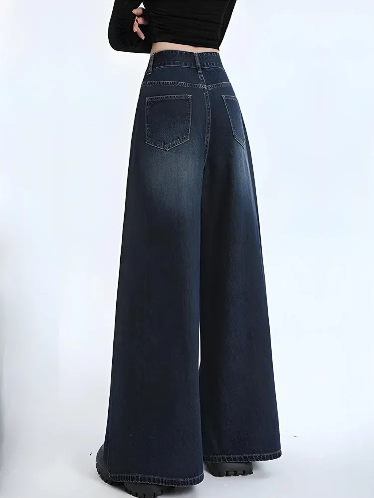 Wide Leg Regular Waist Jeans