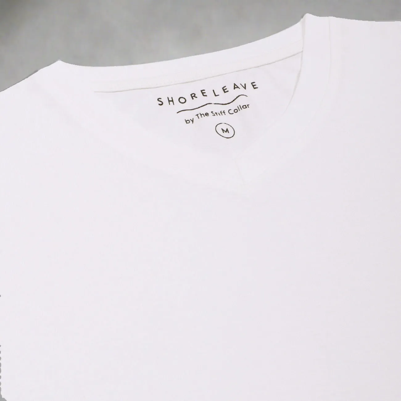 Winter White V-Neck Premium Cotton T-shirt