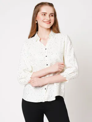 Women Dots Printed Shirt