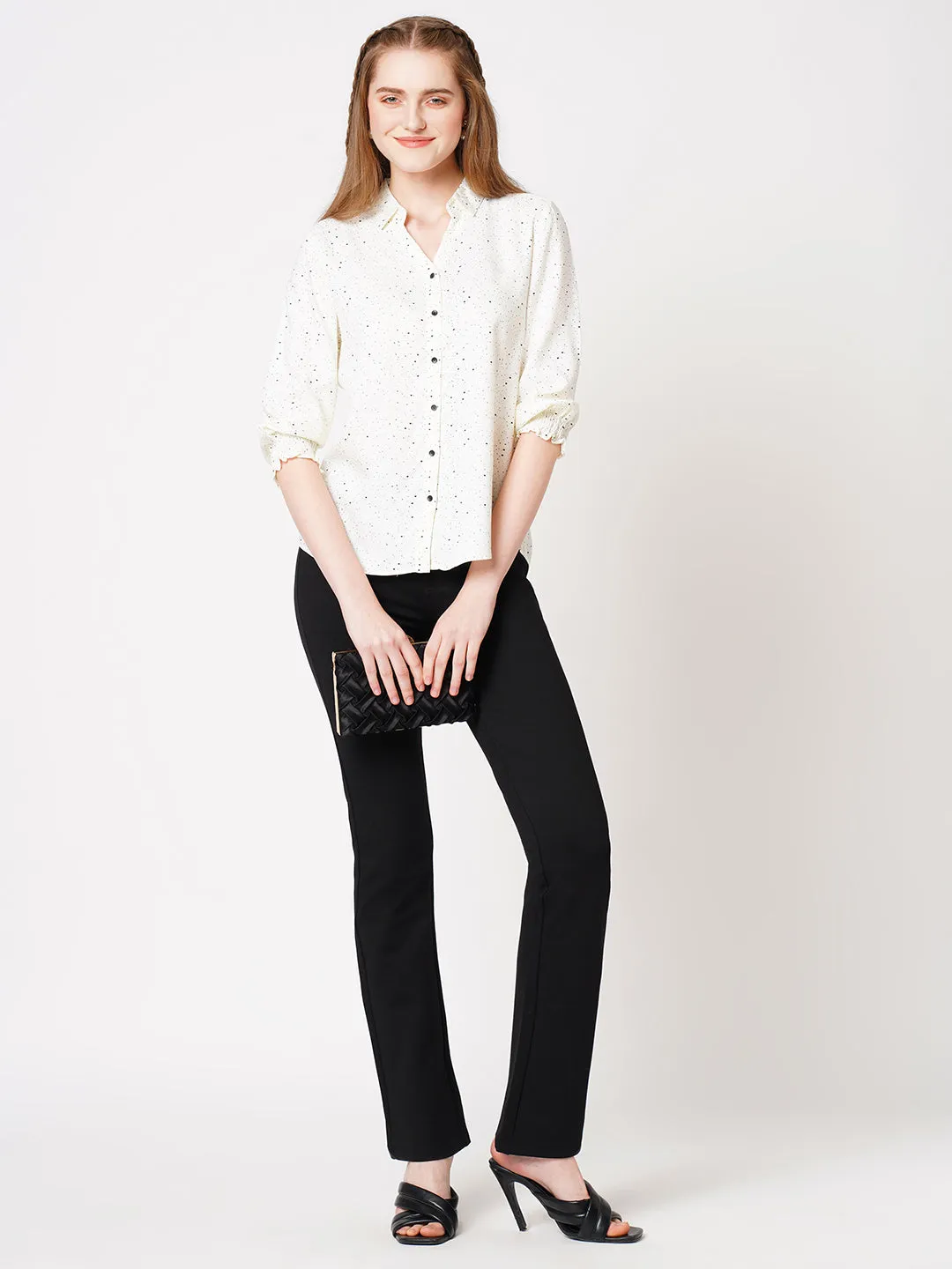 Women Dots Printed Shirt