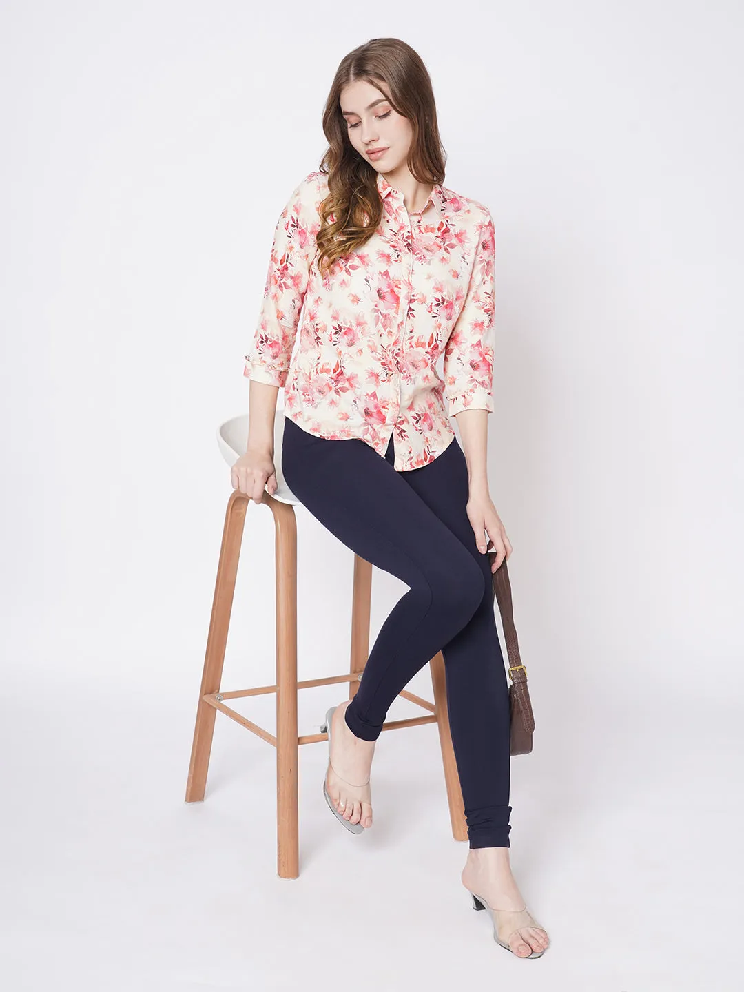 Women Slim Fit Floral Print Printed Shirt